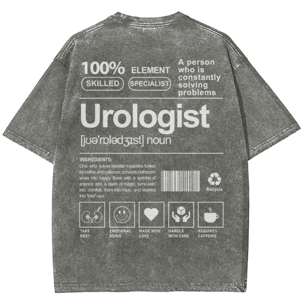 Urologist Unisex Fit Washed T-Shirt Customscool
