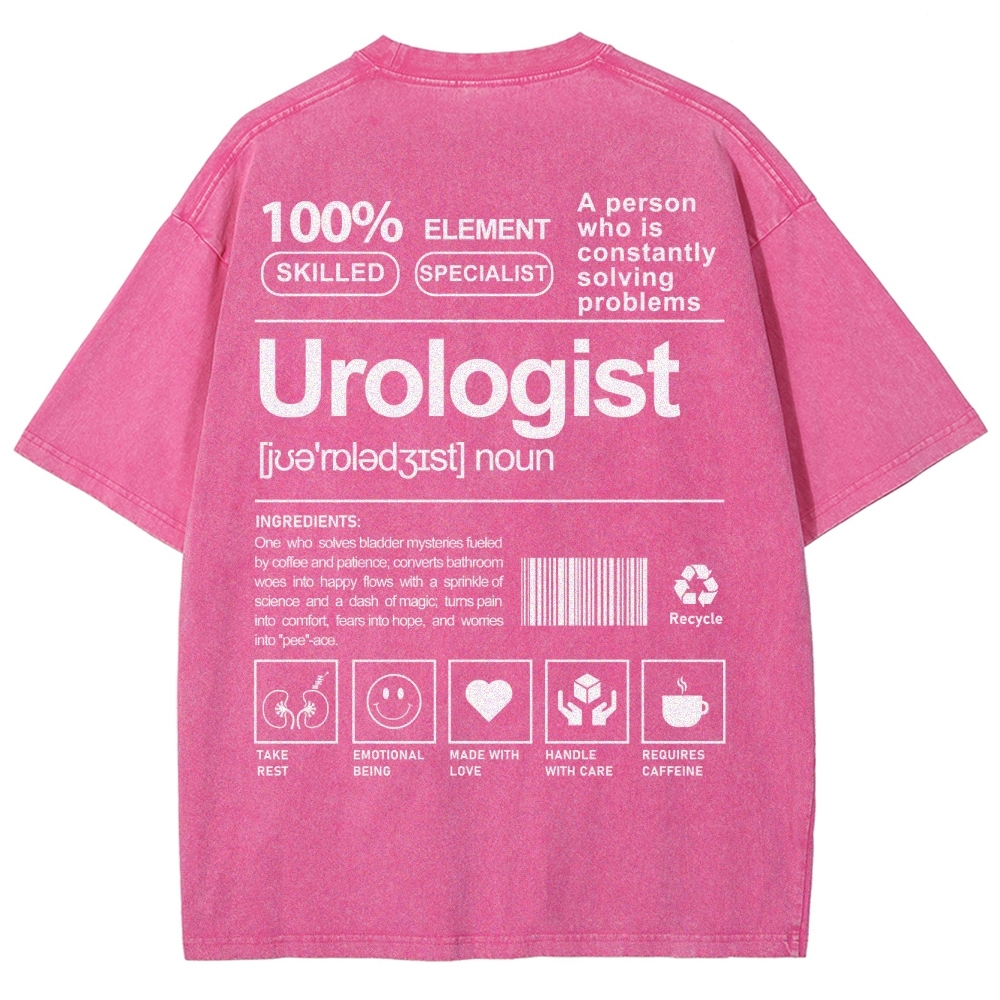 Urologist Unisex Fit Washed T-Shirt Customscool