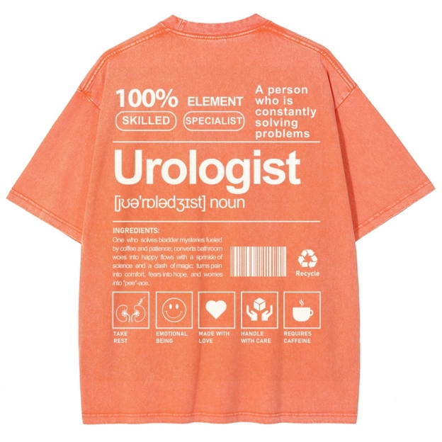Urologist Unisex Fit Washed T-Shirt Customscool