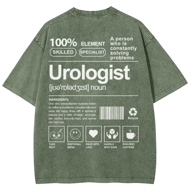 Urologist Unisex Fit Washed T-Shirt Customscool
