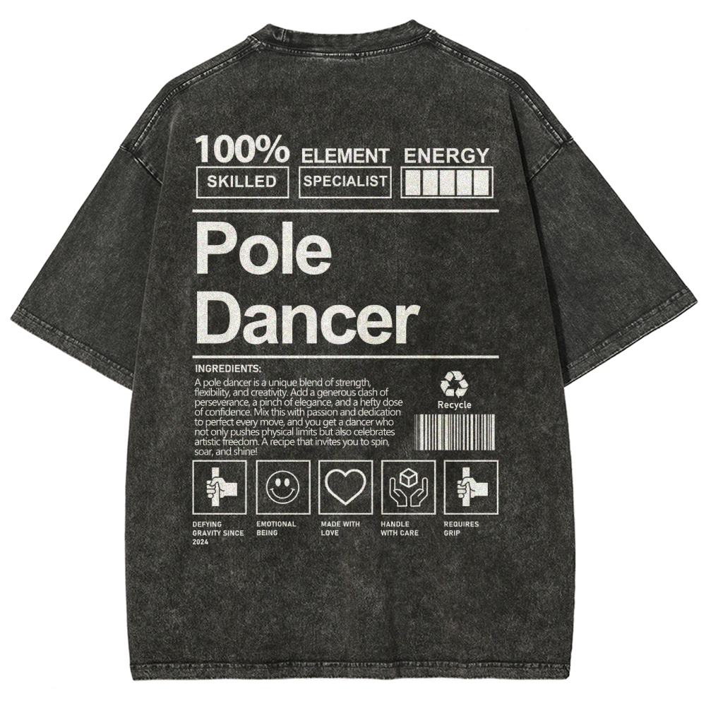 Pole Dancer Addcustom Unisex Fit Washed T-Shirt