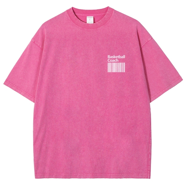 Basketball Coach Unisex Fit Washed T-Shirt Customscool