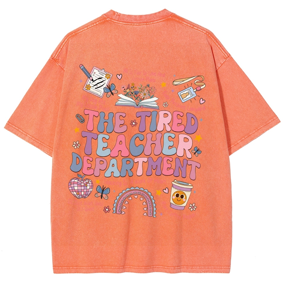 Teacher Unisex Fit Washed T-Shirt Customscool