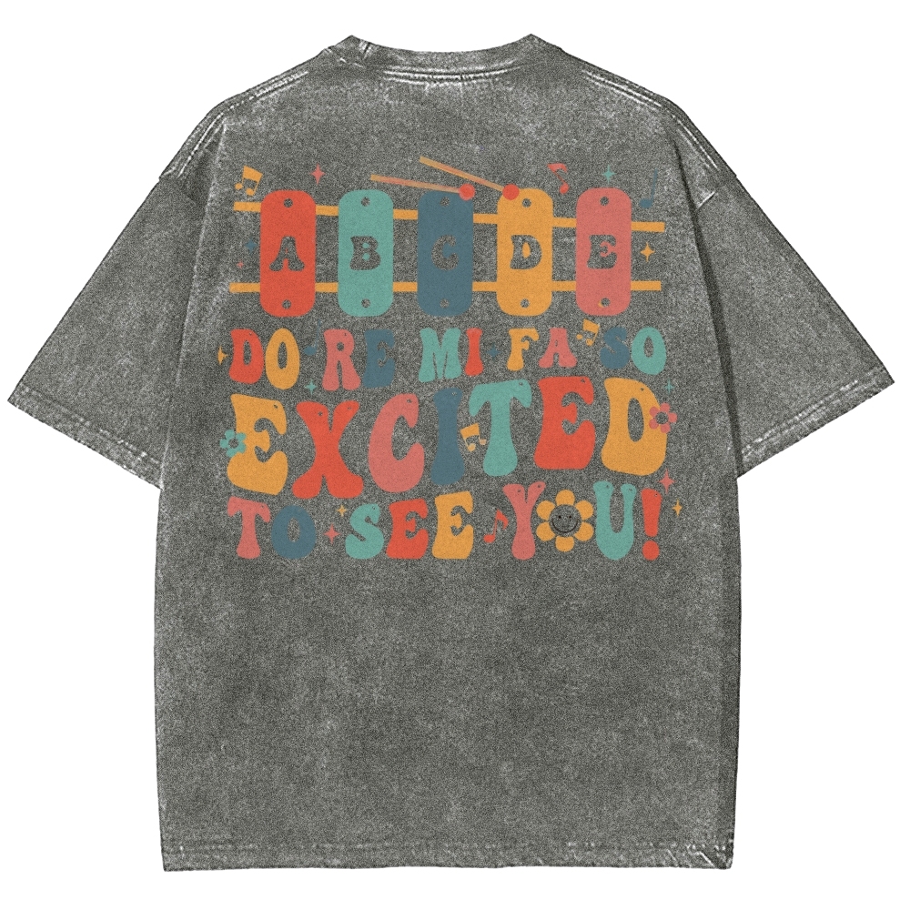 Music Teacher Unisex Fit Washed T-Shirt