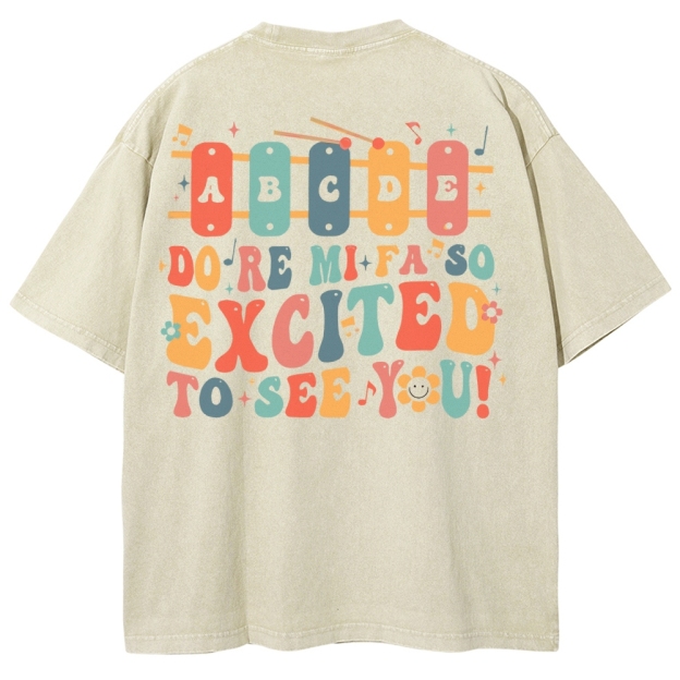 Music Teacher Unisex Fit Washed T-Shirt