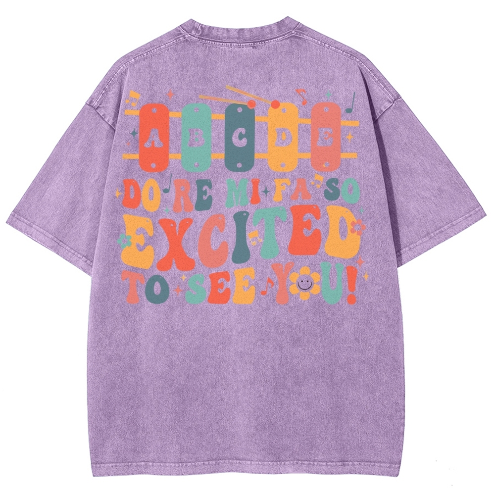 Music Teacher Unisex Fit Washed T-Shirt