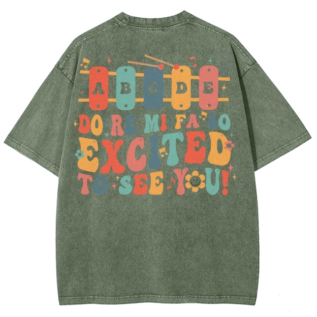 Music Teacher Unisex Fit Washed T-Shirt