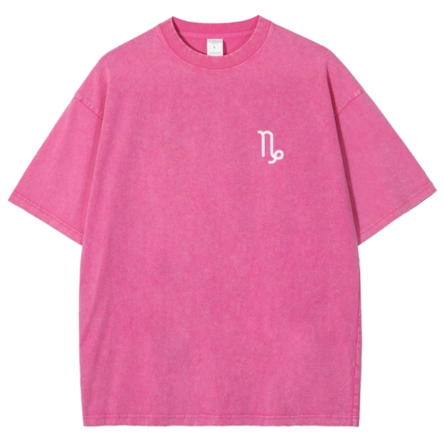 Capricorn Unisex Fit Washed T-Shirt Customscool
