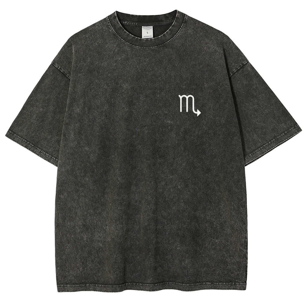 Scorpio Addcustom Unisex Fit Washed T-Shirt