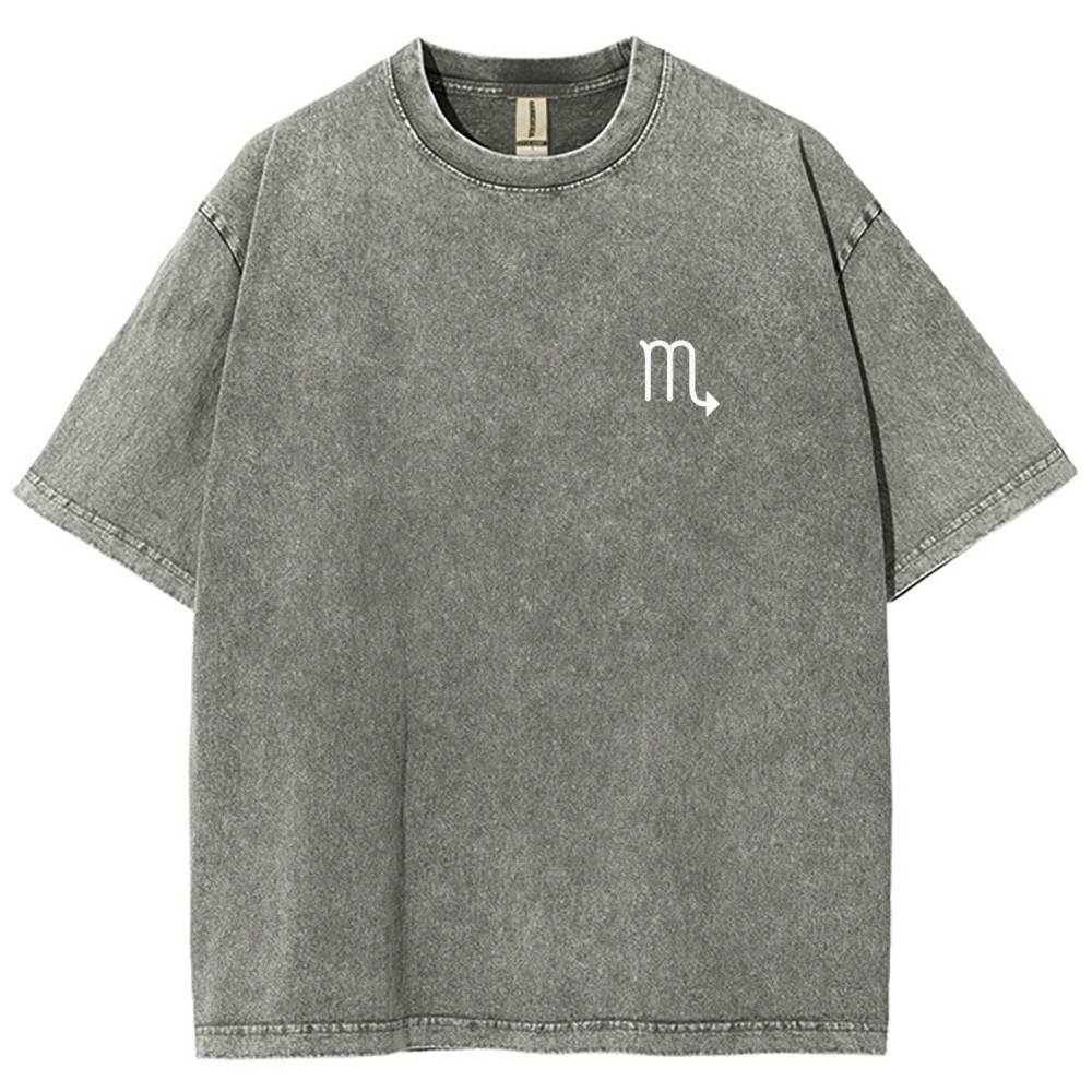 Scorpio Addcustom Unisex Fit Washed T-Shirt