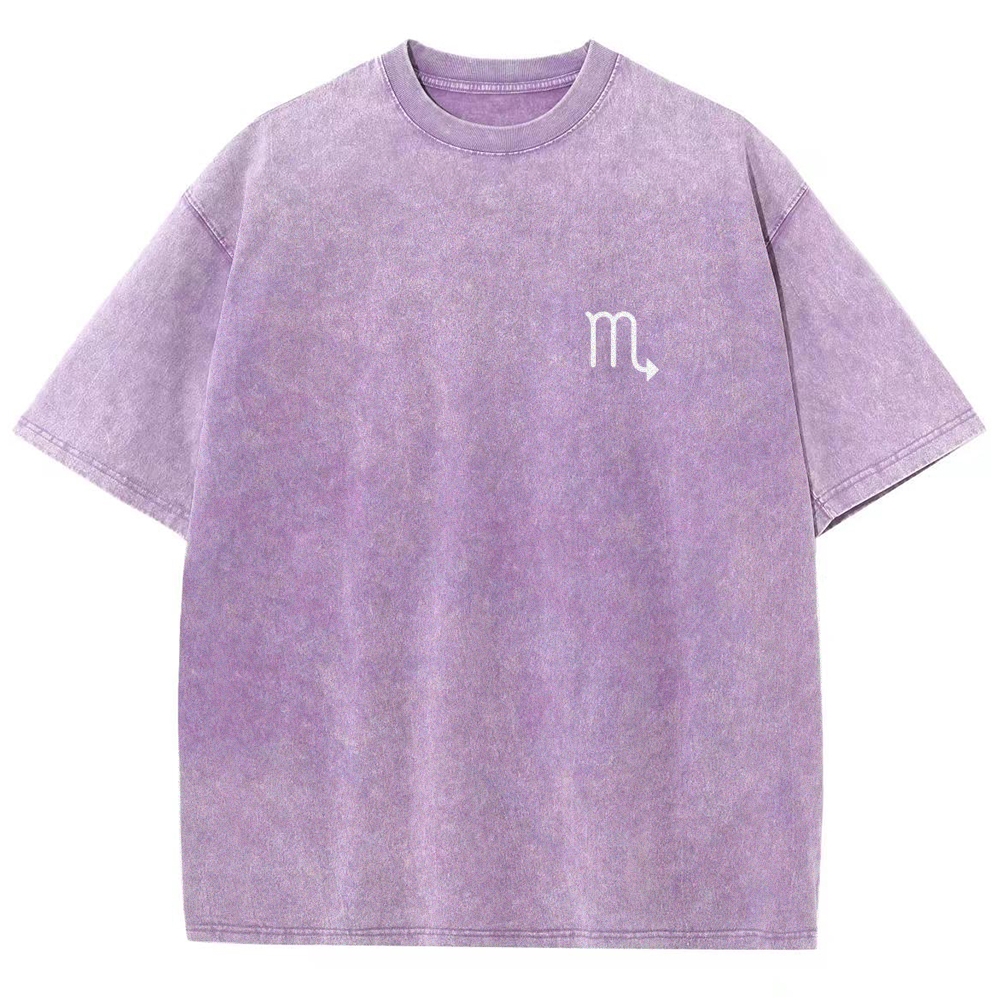 Scorpio Addcustom Unisex Fit Washed T-Shirt