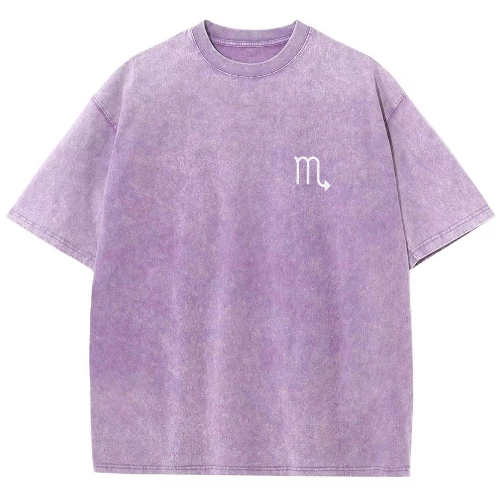 Scorpio Addcustom Unisex Fit Washed T-Shirt