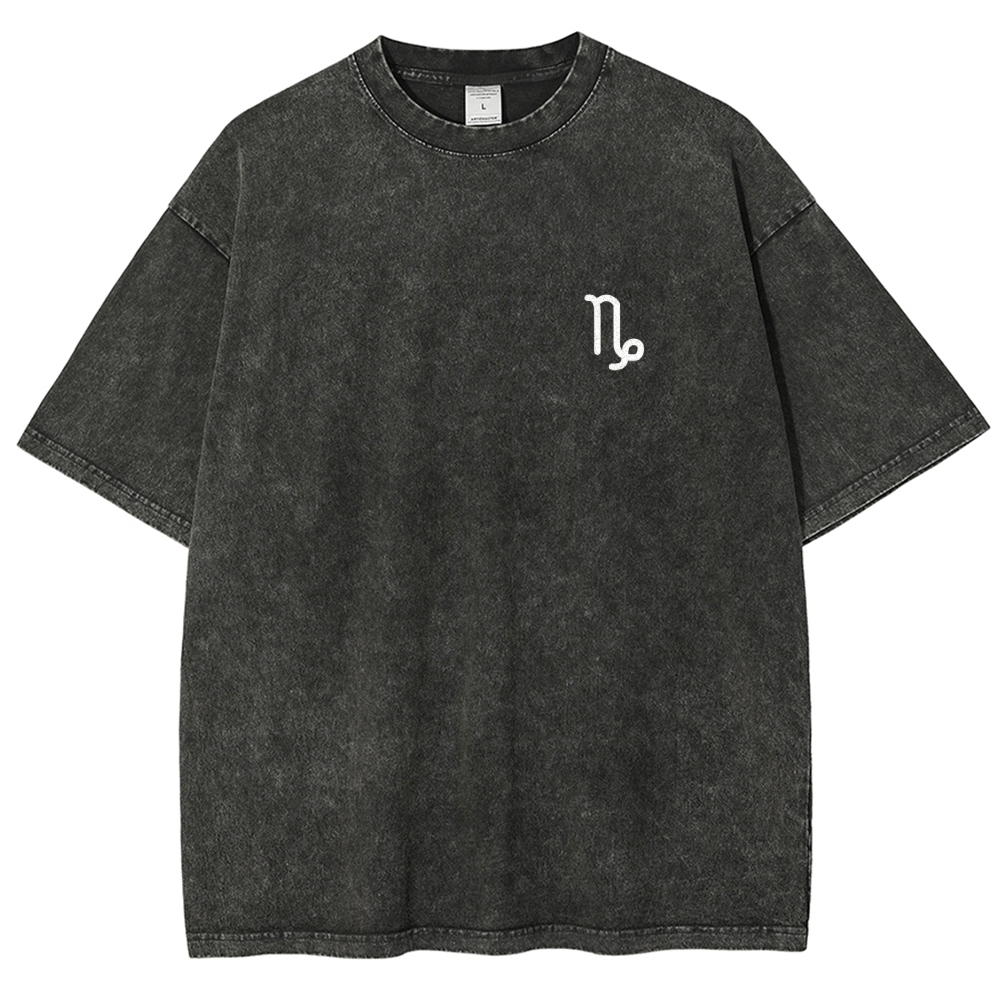 Capricorn Addcustom Unisex Fit Washed T-Shirt