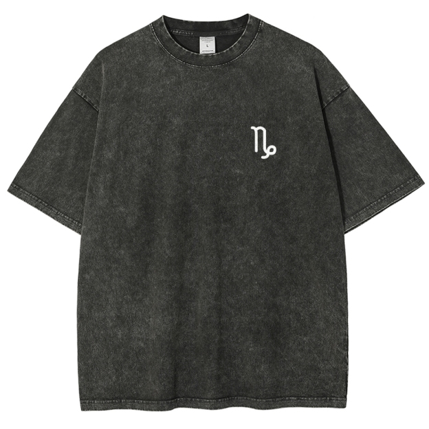 Capricorn Addcustom Unisex Fit Washed T-Shirt