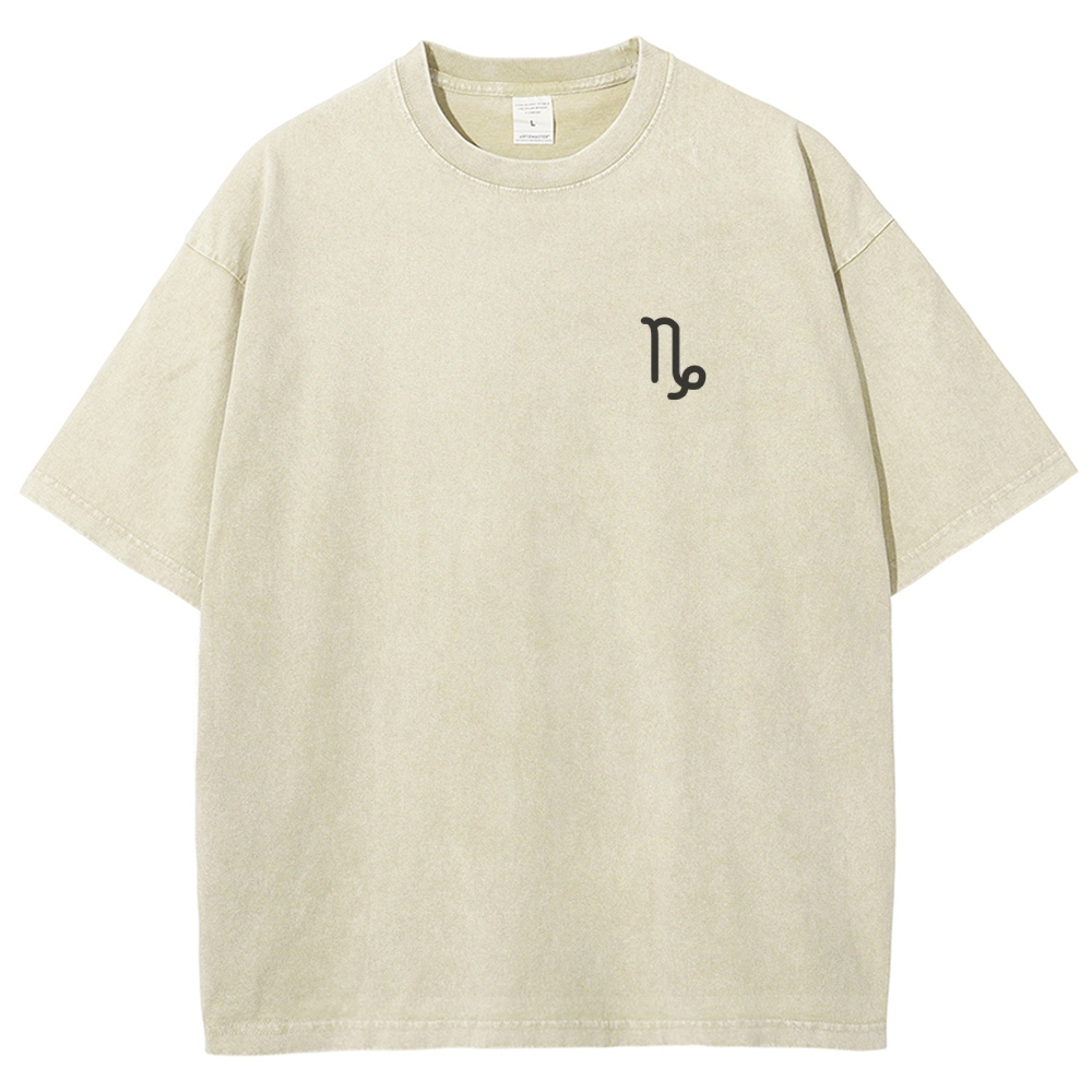 Capricorn Addcustom Unisex Fit Washed T-Shirt