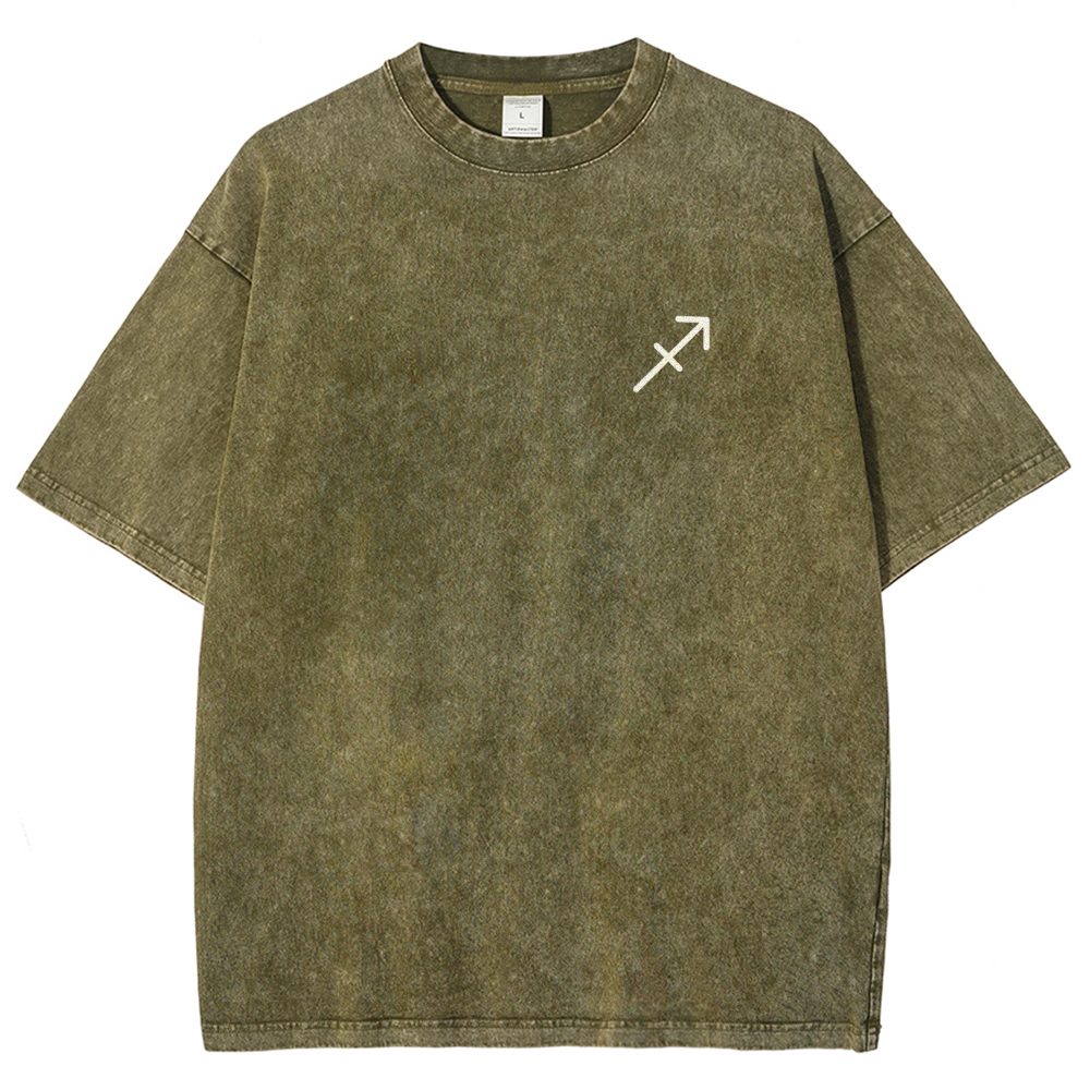 Sagittarius Addcustom Unisex Fit Washed T-Shirt