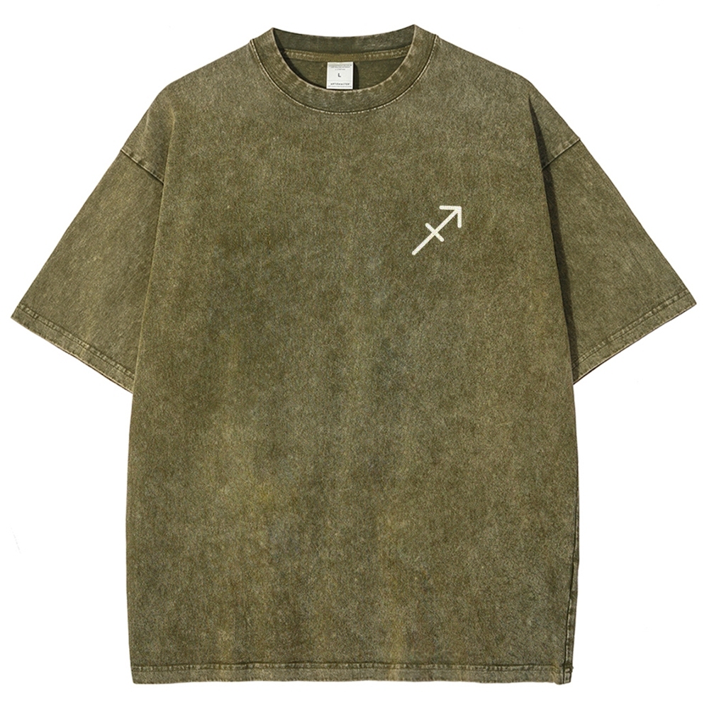 Sagittarius Addcustom Unisex Fit Washed T-Shirt