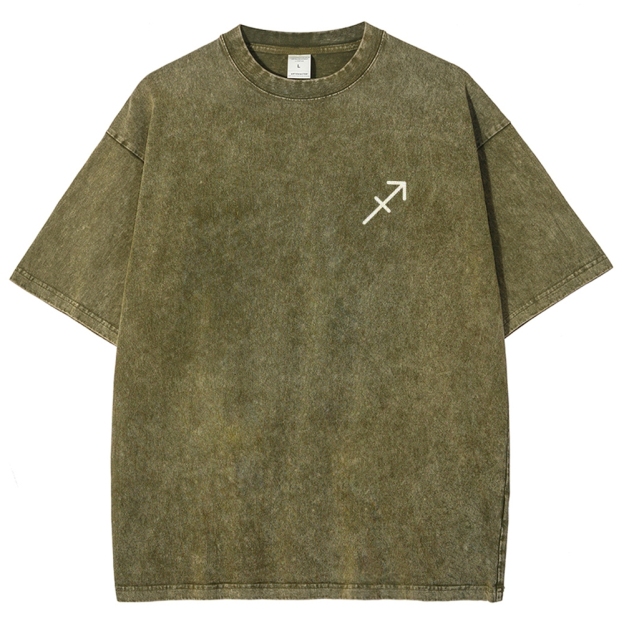 Sagittarius Addcustom Unisex Fit Washed T-Shirt