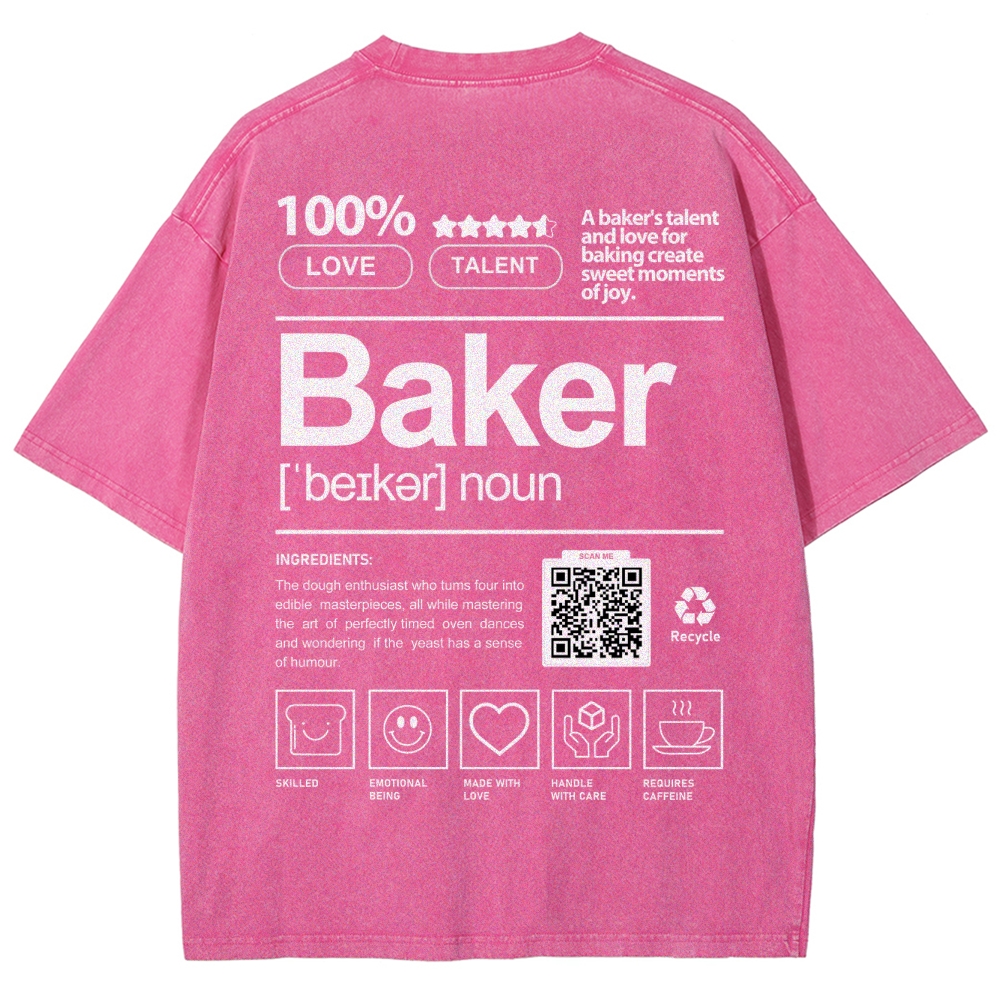 Baker Unisex Fit Washed T-Shirt