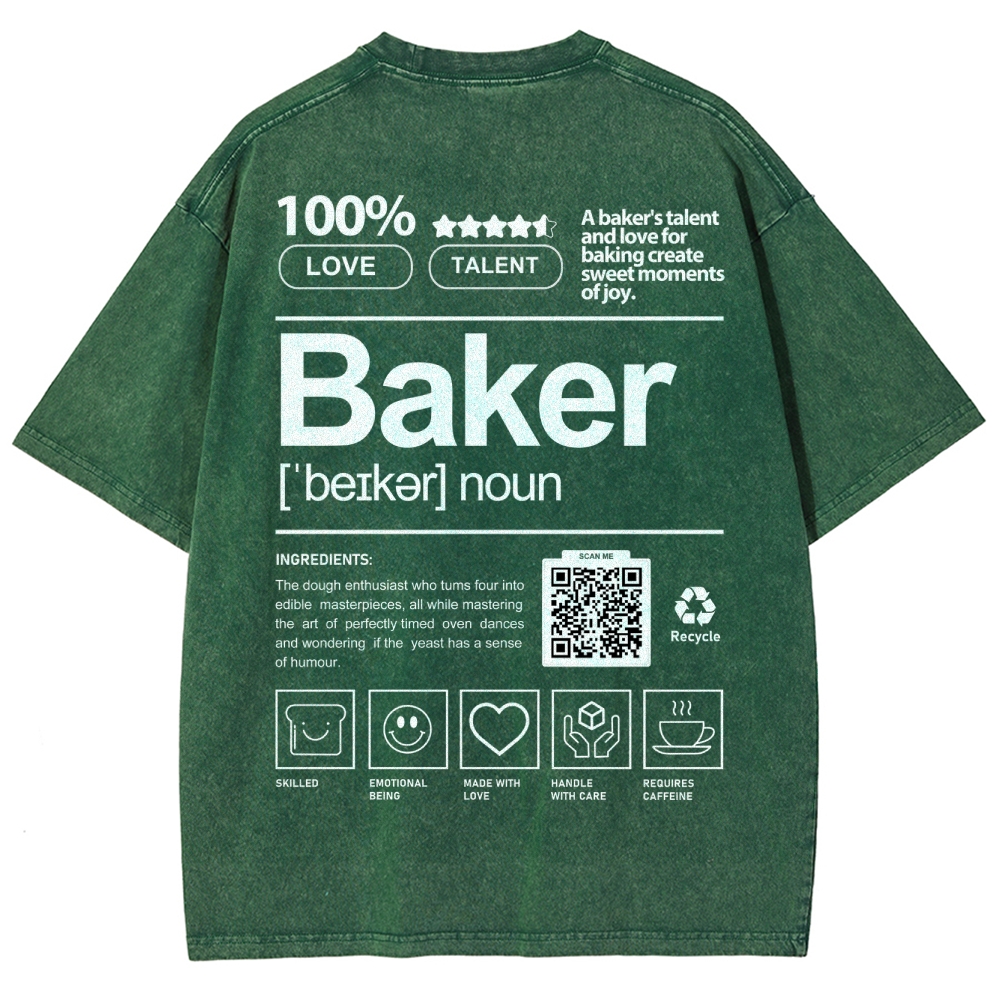 Baker Unisex Fit Washed T-Shirt