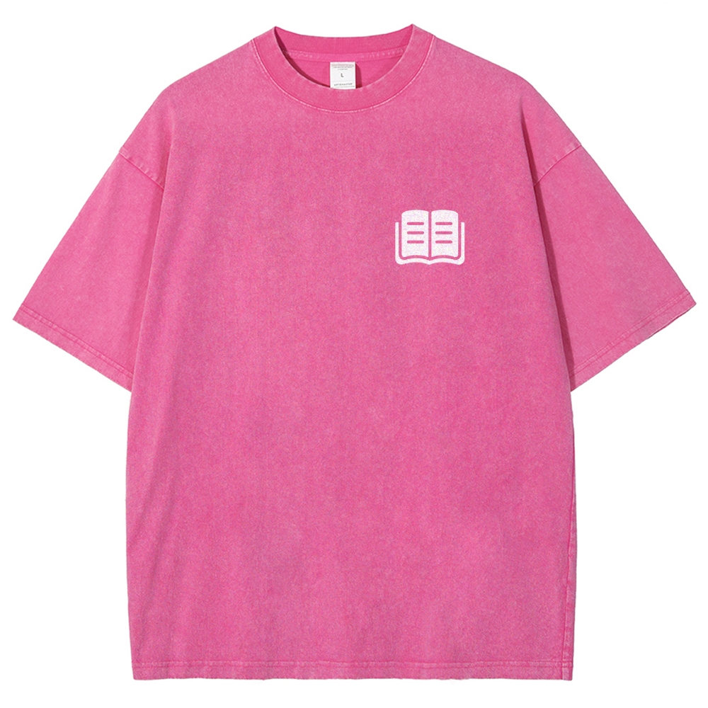 Reader Unisex Fit Washed T-Shirt Customscool