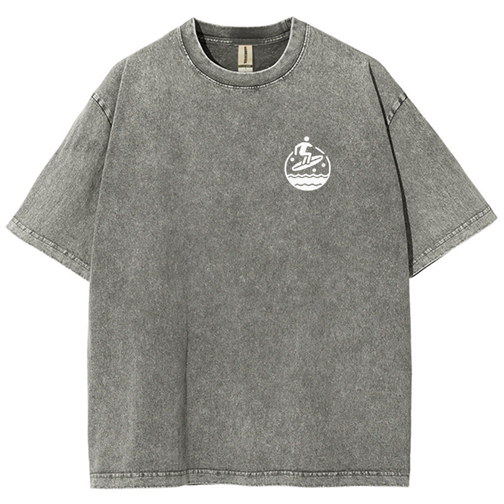 Surfer Unisex Fit Washed T-Shirt Customscool