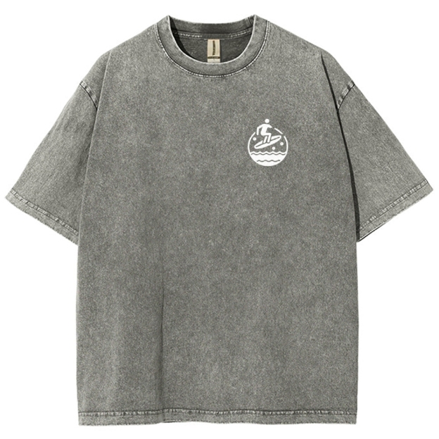 Surfer Unisex Fit Washed T-Shirt Customscool