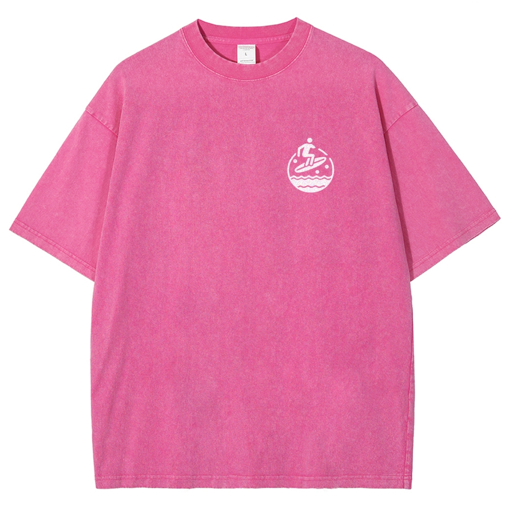 Surfer Unisex Fit Washed T-Shirt Customscool