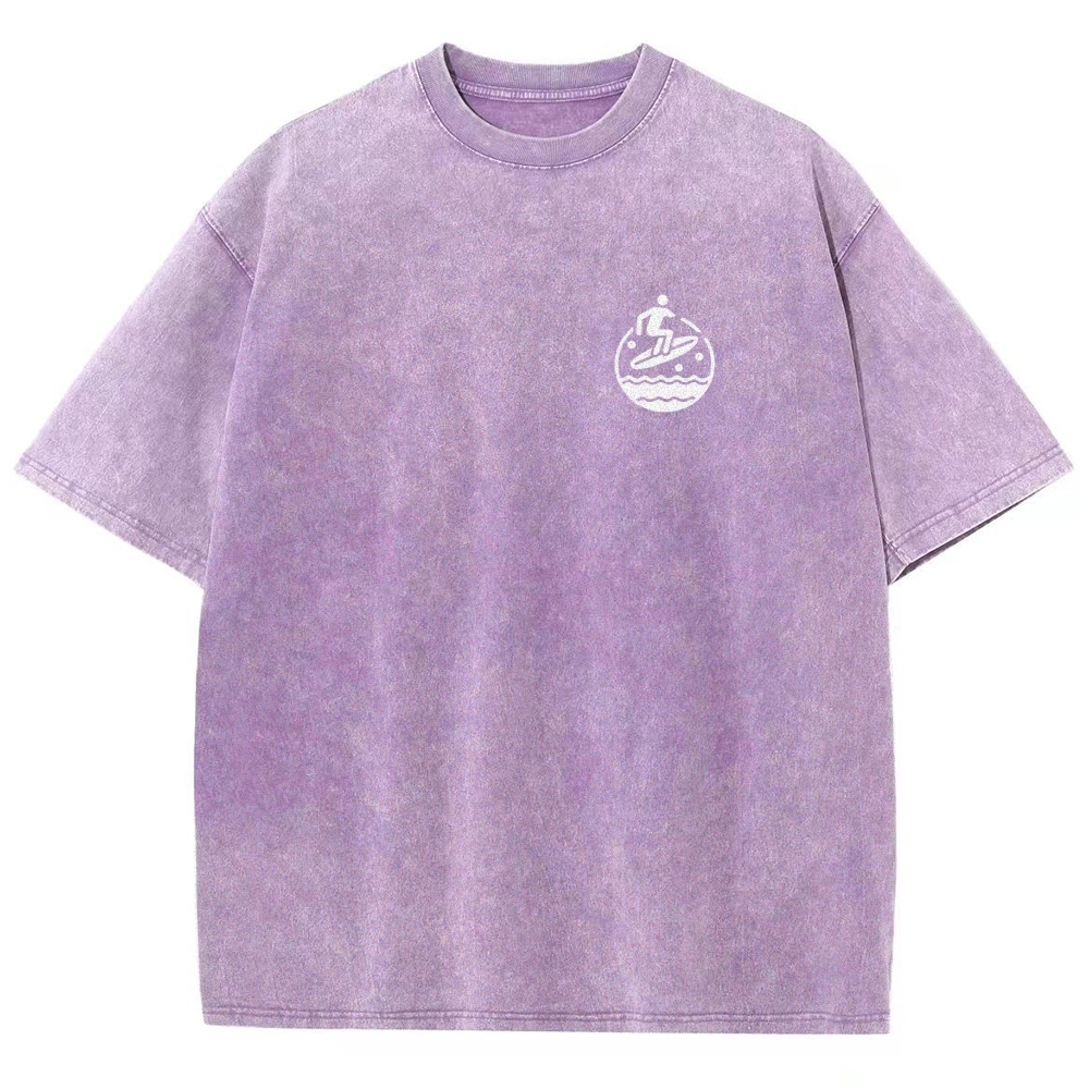 Surfer Unisex Fit Washed T-Shirt Customscool