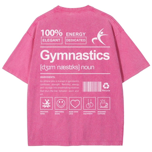 Gymnastics Unisex Fit Washed T-Shirt Customscool