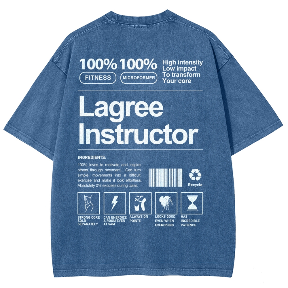 Lagree Instructor Unisex Fit Washed T-Shirt