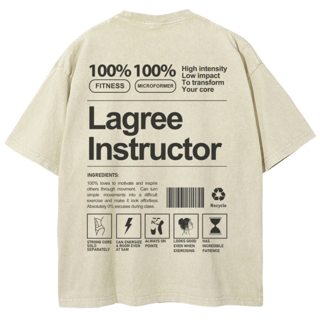 Lagree Instructor Unisex Fit Washed T-Shirt