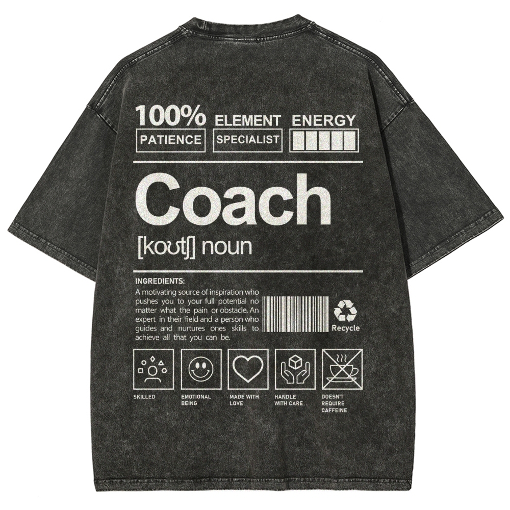 Coach Addcustom Unisex Fit Washed T-Shirt