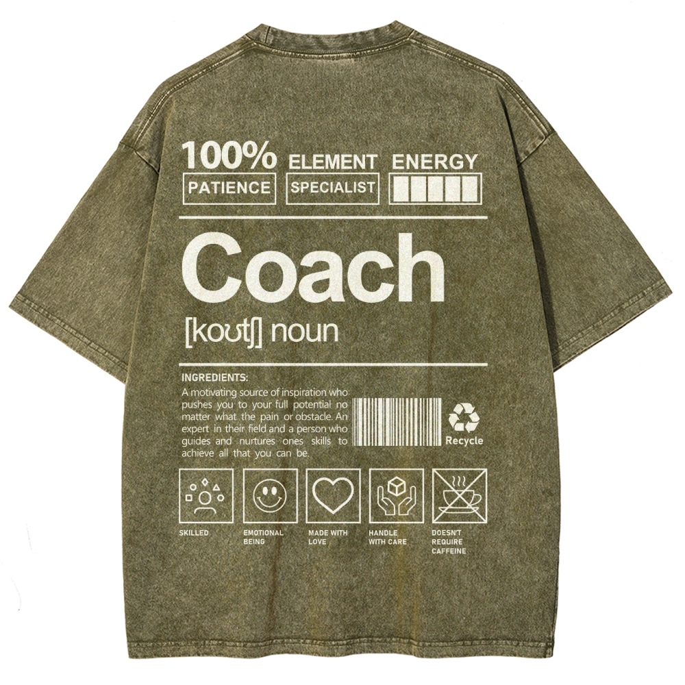 Coach Addcustom Unisex Fit Washed T-Shirt