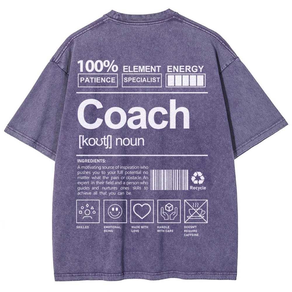 Coach Addcustom Unisex Fit Washed T-Shirt