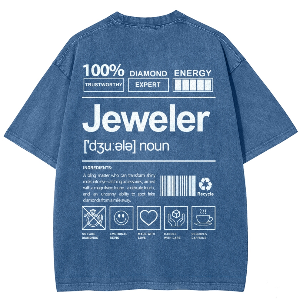 Jeweler Unisex Fit Washed T-Shirt Customscool
