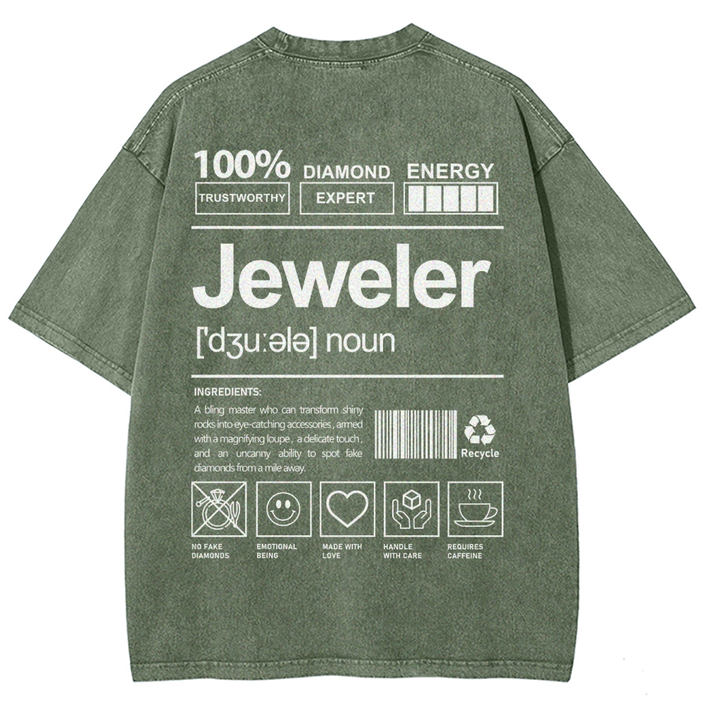 Jeweler Unisex Fit Washed T-Shirt Customscool