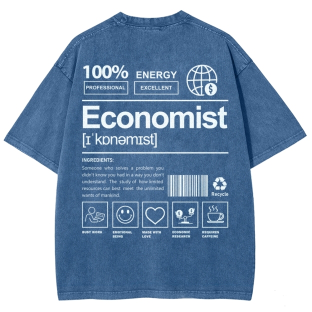 Economist Unisex Fit Washed T-Shirt Customscool