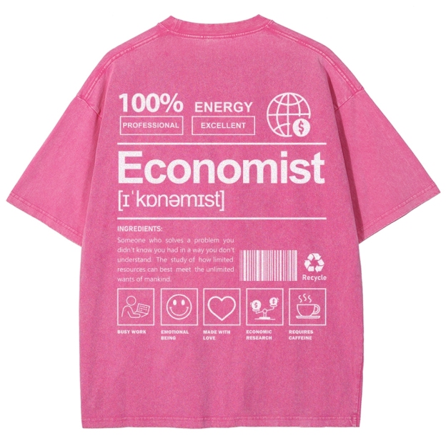 Economist Unisex Fit Washed T-Shirt Customscool