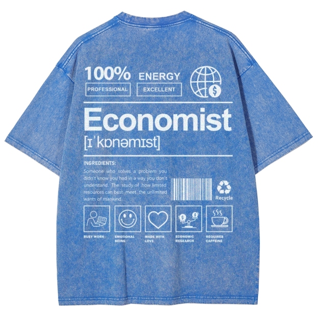 Economist Unisex Fit Washed T-Shirt Customscool