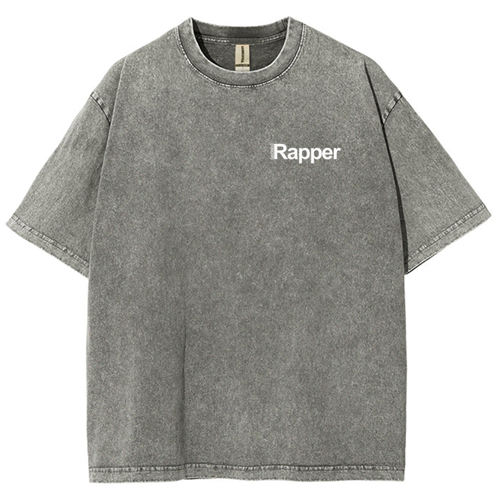 Rapper Unisex Fit Washed T-Shirt Customscool