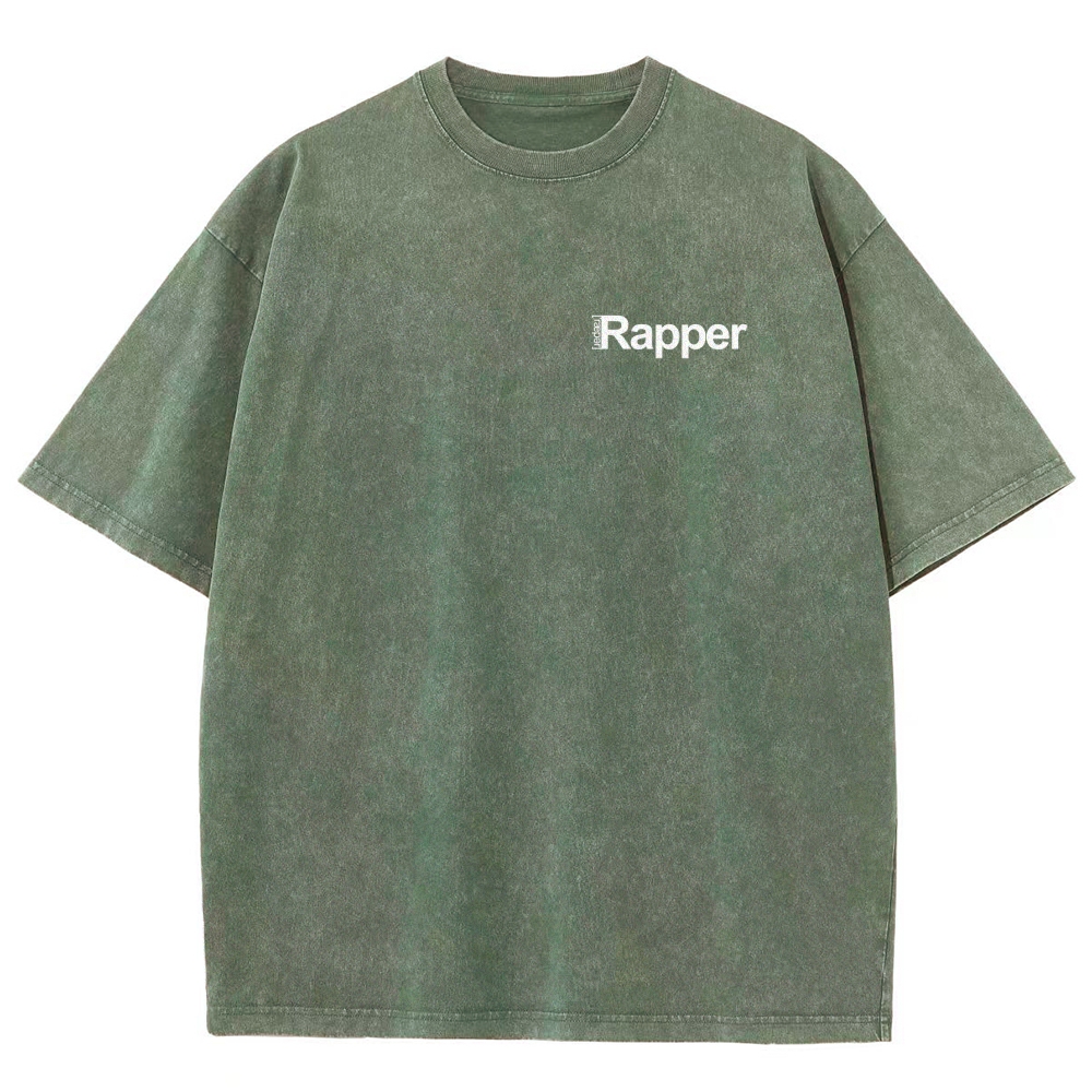 Rapper Unisex Fit Washed T-Shirt Customscool