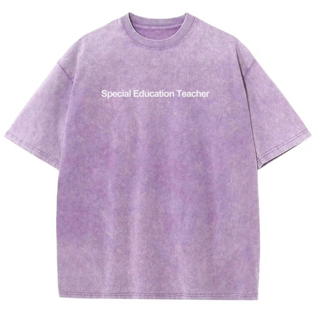 Special Education Teacher Unisex Fit Washed T-Shirt Customscool