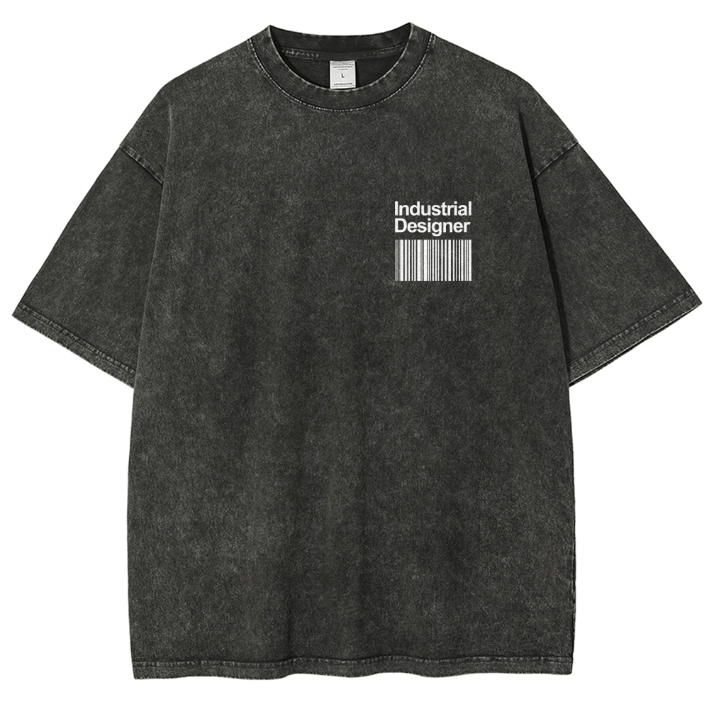 Industrial Designer Unisex Fit Washed T-Shirt Customscool