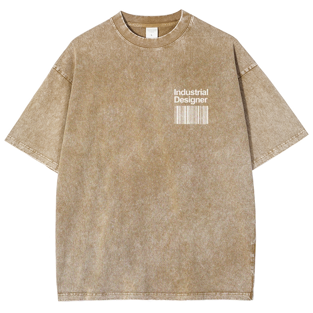 Industrial Designer Unisex Fit Washed T-Shirt Customscool
