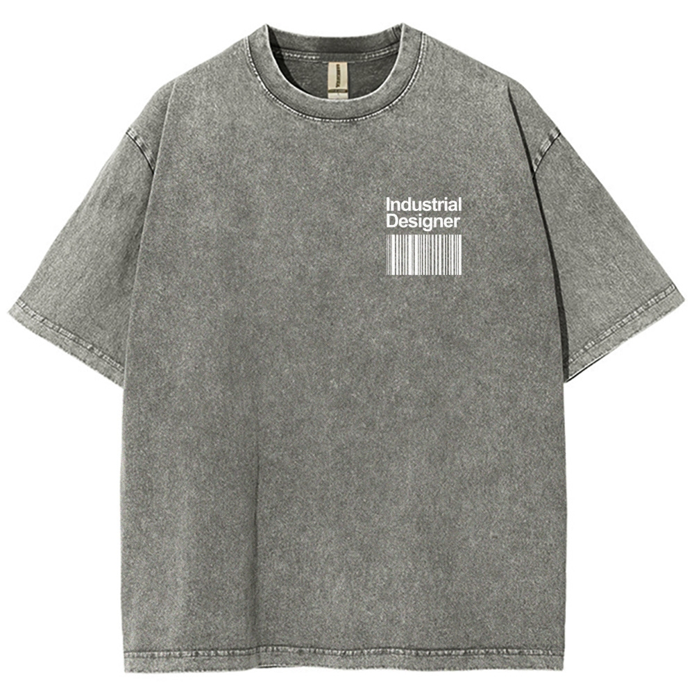 Industrial Designer Unisex Fit Washed T-Shirt Customscool