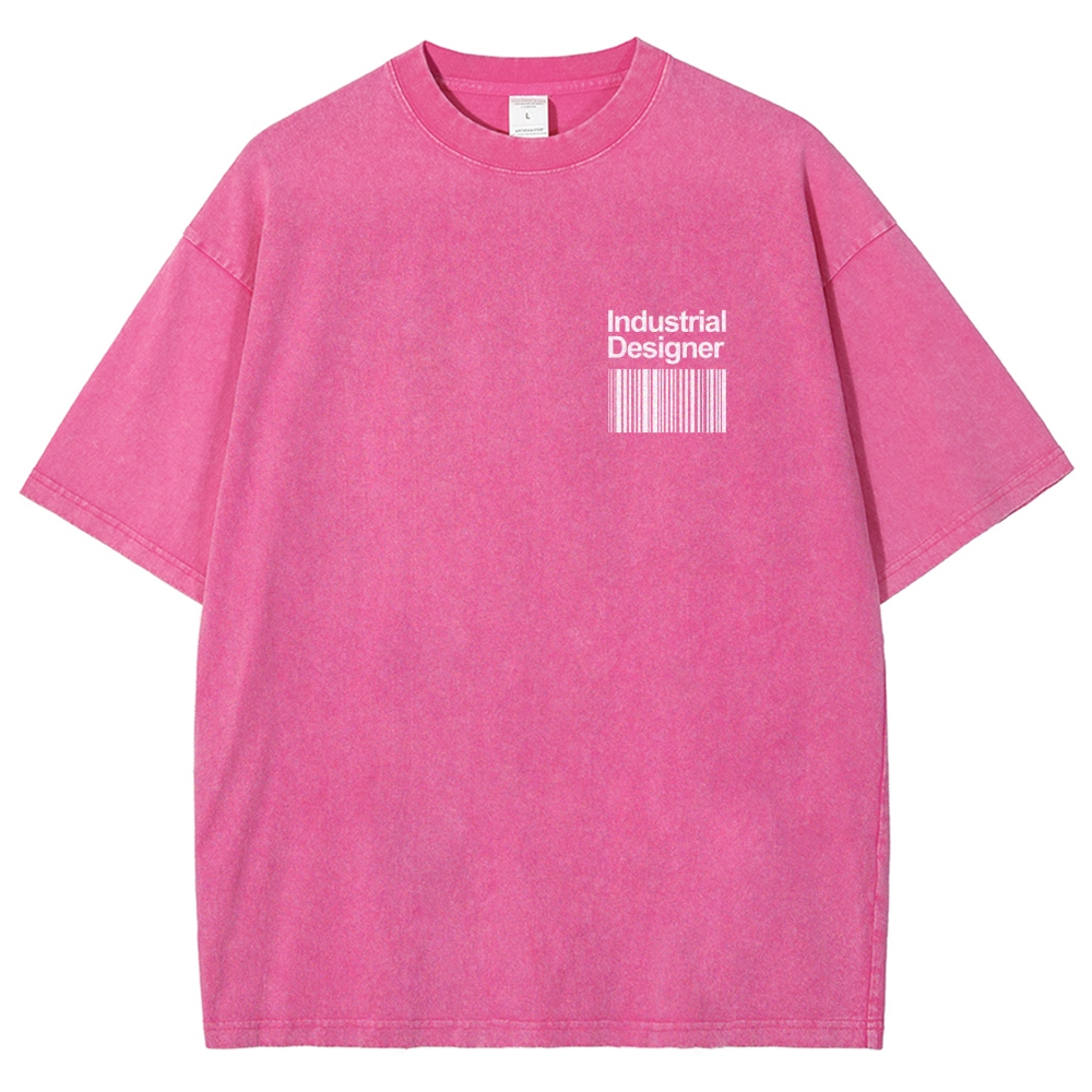 Industrial Designer Unisex Fit Washed T-Shirt Customscool
