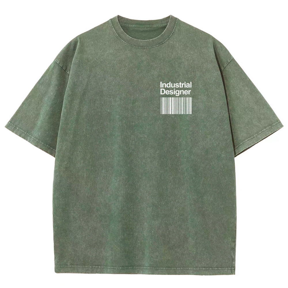 Industrial Designer Unisex Fit Washed T-Shirt Customscool