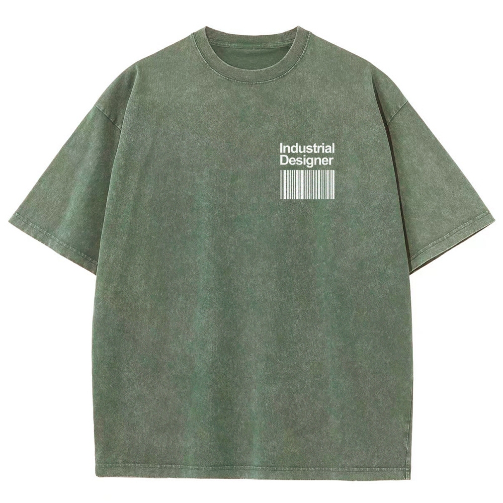 Industrial Designer Unisex Fit Washed T-Shirt Customscool