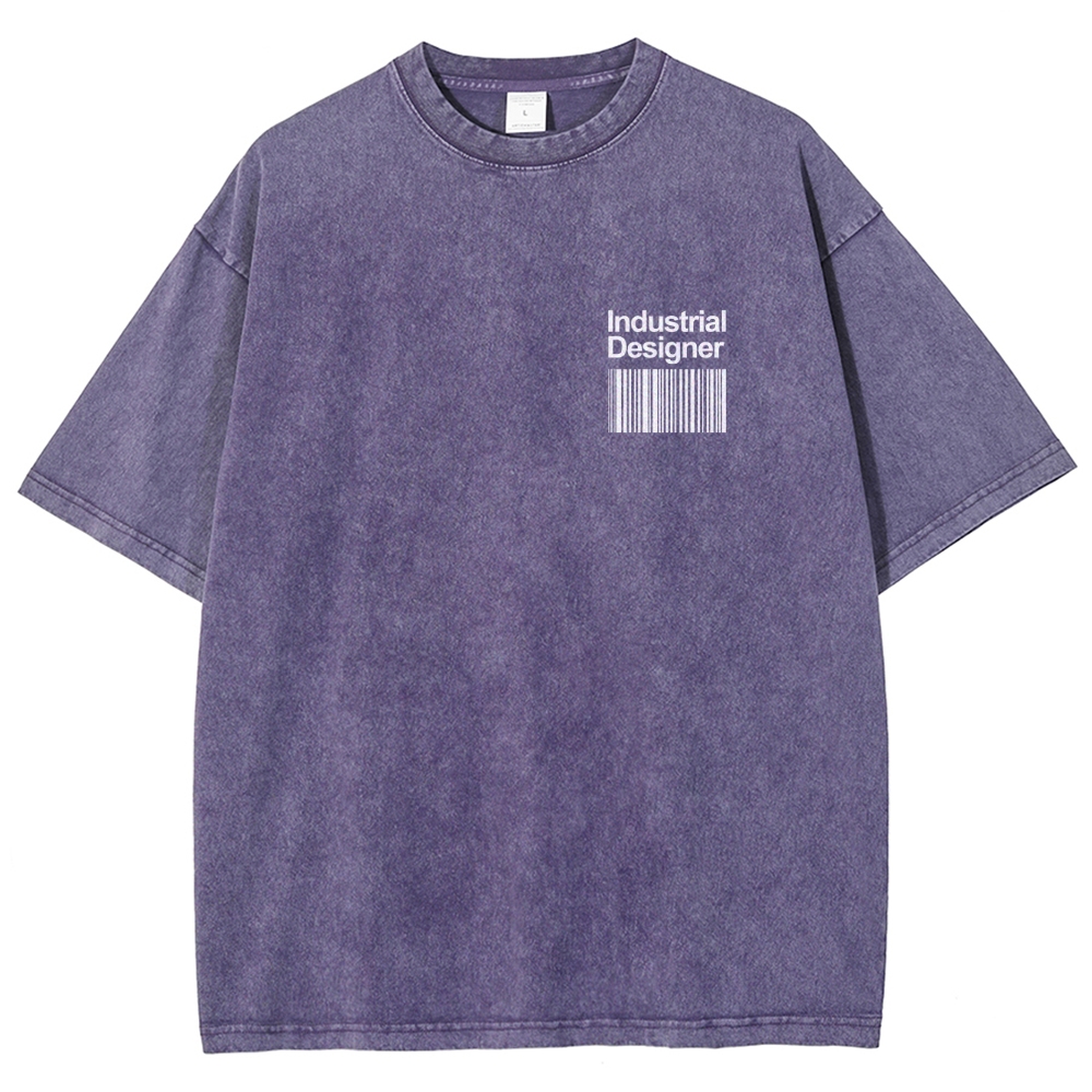 Industrial Designer Unisex Fit Washed T-Shirt Customscool